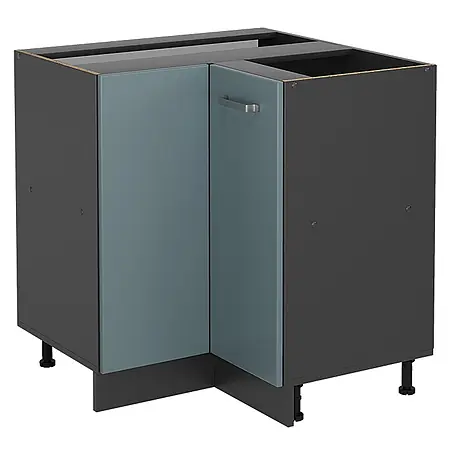 Vicco  Schrankküche R-Line Blau-Grau ohne Arbeitsplatte