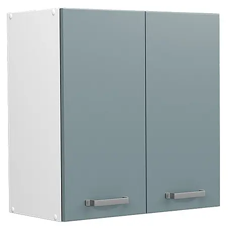 Vicco  Schrankküche R-Line Blau-Grau