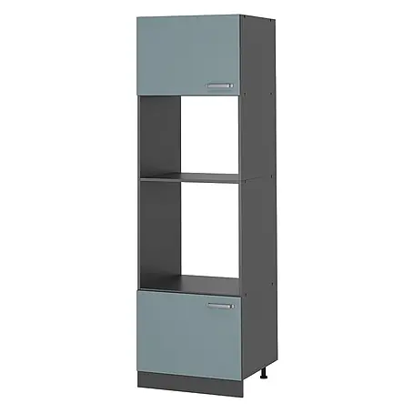 Vicco  Schrankküche R-Line Blau-Grau
