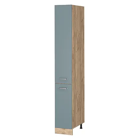 Vicco  Schrankküche R-Line Blau-Grau