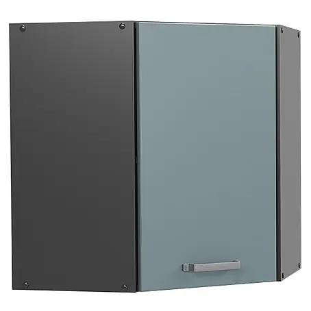Vicco  Schrankküche R-Line Blau-Grau