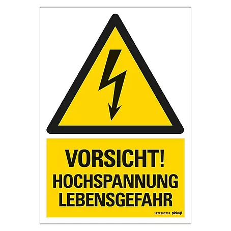 Pickup  Warnschild