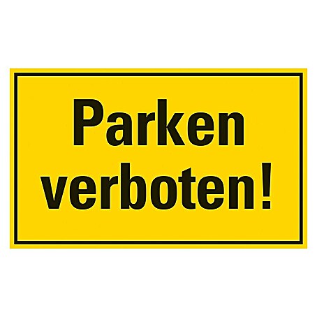 Pickup Verbotsschild (L x B: 33 x 20 cm, Parken verboten)