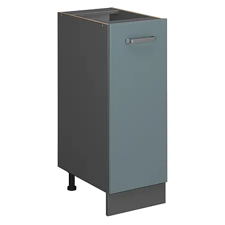 Vicco  Schrankküche R-Line Blau-Grau ohne Arbeitsplatte