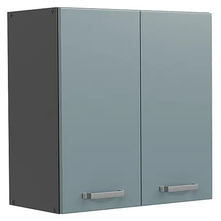 Vicco  Schrankküche R-Line Blau-Grau