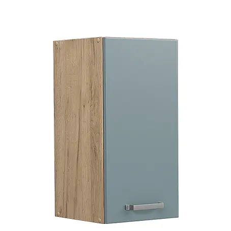 Vicco  Schrankküche R-Line Blau-Grau