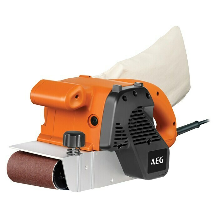 AEG Powertools Bandschleifer BBSE 11001.100 W, Bandgeschwindigkeit: 230 m/min - 400 m/min, Schleiffläche: 100 x 140 mm Left Side View