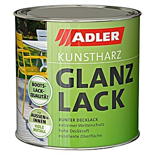 Adler Kunstharzlack Glanzlack (Lichtgrau, 375 ml, Glänzend)