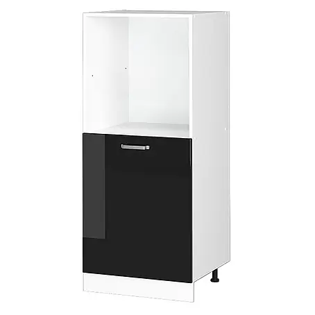 Vicco  Schrankküche R-Line Schwarz Hochglanz