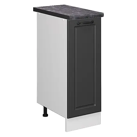 Vicco  Schrankküche R-Line Anthrazit Landhaus, AP Anthrazit