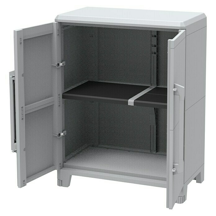 Terry Transforming Armario de PVC Modular 3 (L x An x Al: 43,6 x 78 x 143 cm, Capacidad de carga: 40 kg/balda)