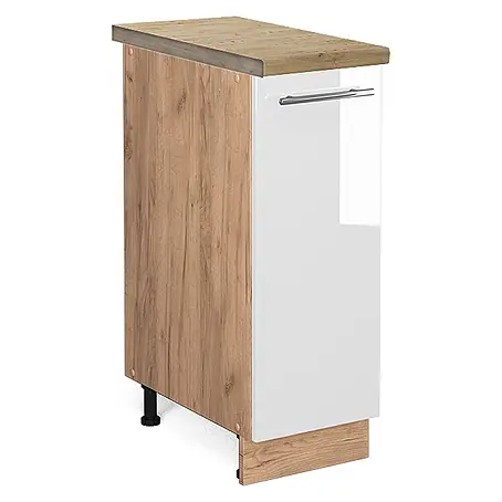 Apothekerschrank Fame-Line 30 cm Weiß Hochglanz Art.-Nr. 46906