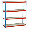 Simonrack Estantería para cargas pesadas 2409-4 (L x An x Al: 90 x 240 x 200 cm, Capacidad de carga: 400 kg/balda, Número de baldas: 4 ud., Inserción)