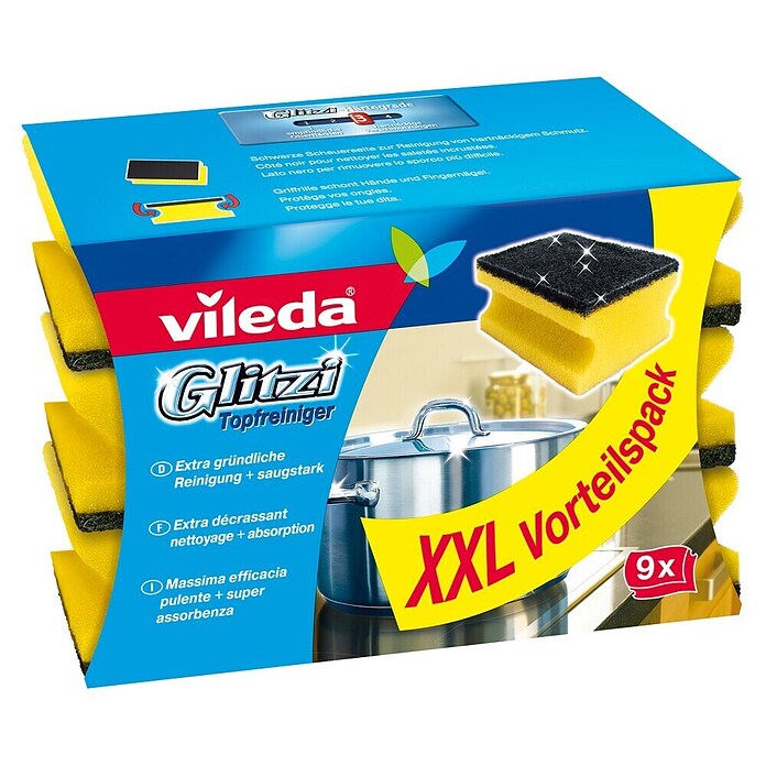 Vileda Glitzi Čistač od spužve  (Materijal: Plastika, 9 Kom.) | BAUHAUS