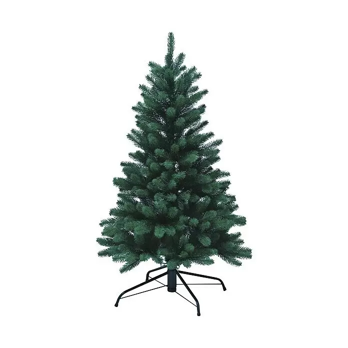 Xenotec Künstlicher Weihnachtsbaum - Höhe: 120 cm, Grün, Standfuß - Vorderansicht