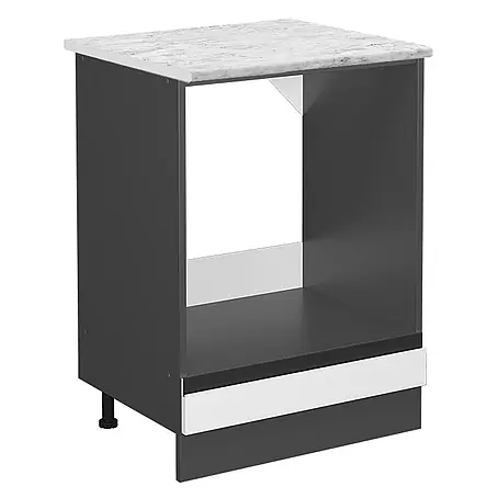 Vicco Herdumbauschrank R-Line, Weiß, 60 cm