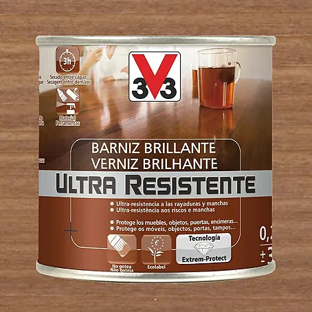 V33  Barniz para madera Brillante Ultra Resistente