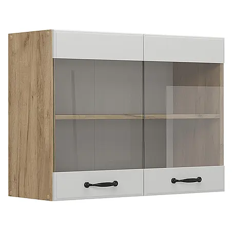 Vicco  Schrankküche R-Line Weiß Landhaus