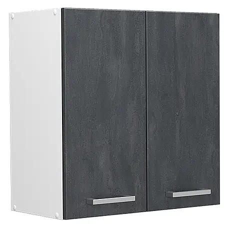 Vicco Hängeschrank R-Line, Schwarz Beton, 60 cm