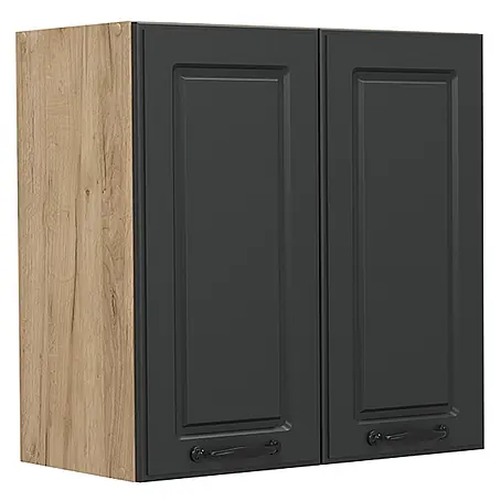 Vicco  Schrankküche R-Line Anthrazit Landhaus