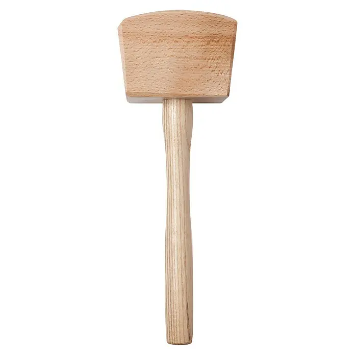 Heka Schreinerklüpfel - Maße Kopf: 100 x 60 mm, 4-Kant - Holzhammer für vielseitige Anwendungen in der Werkstatt oder im Haushalt. Der Hammer ist robust und langlebig.