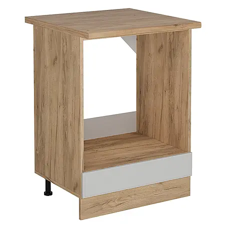 Vicco  Schrankküche R-Line Weiß Landhaus, AP Eiche