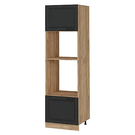 Vicco  Schrankküche R-Line Anthrazit Landhaus
