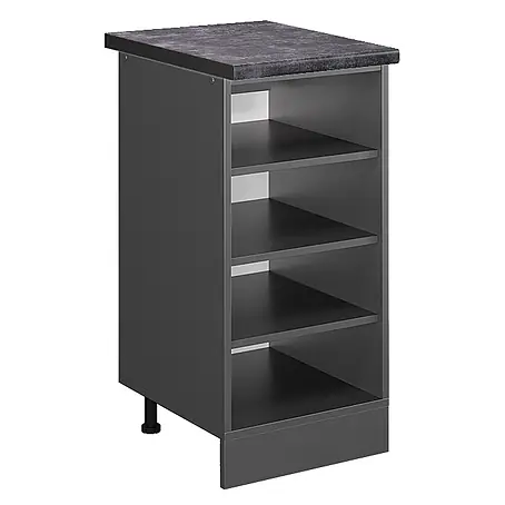 Vicco  Schrankküche R-Line Anthrazit, AP Anthrazit