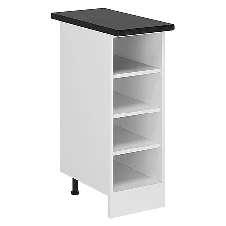 Vicco  Schrankküche R-Line Weiß, AP Anthrazit