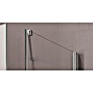 GEO Hit Eckdusche (100 x 80 x 202,2 cm, Beschichtet, DIN Anschlag: Rechts, Stärke: 6 mm, Silber)