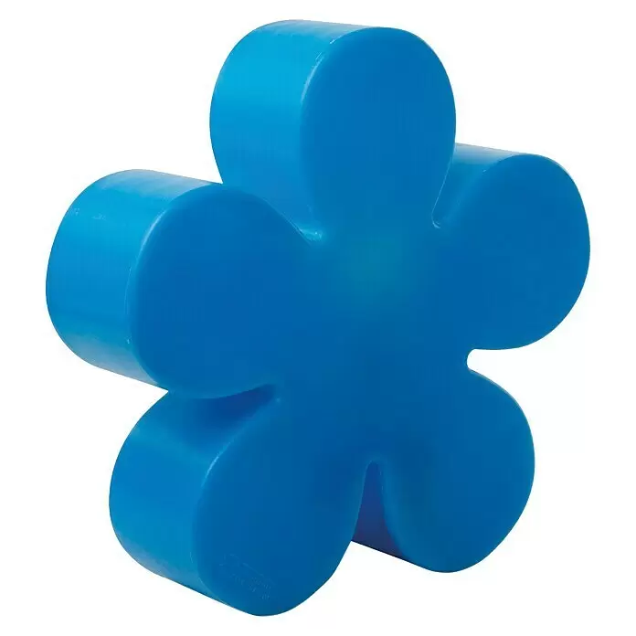 8 Seasons Design Shining Dekoleuchte Flower - 9 W, Blau, Durchmesser: 60 cm - Vorderansicht
