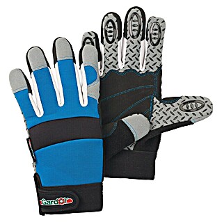 Gardol Guantes para jardín ajustable (8, Azul)