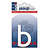 Pickup 3D Home Hausnummer (Höhe: 6 cm, Motiv: b, Weiß, Kunststoff, Selbstklebend)