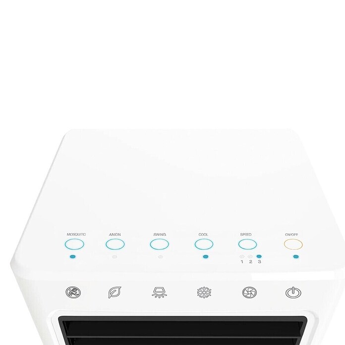 MConfort Climatizador evaporativo Hogar Elite 8 (Blanco, Altura: 75 cm, 45 W, 5,5 litros) | BAUHAUS