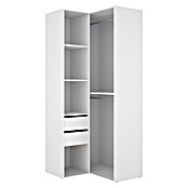 Dekit Mueble vestidor Suit (L x An x Al: 104,5 x 84,5 x 204,5 cm, Blanco/Natural, Trasera reversible) | BAUHAUS