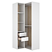 Dekit Mueble vestidor Suit (L x An x Al: 104,5 x 84,5 x 204,5 cm, Blanco/Natural, Trasera reversible) | BAUHAUS