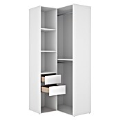 Dekit Mueble vestidor Suit (L x An x Al: 104,5 x 84,5 x 204,5 cm, Blanco/Natural, Trasera reversible) | BAUHAUS