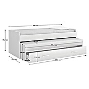 Dekit Cama nido Pema (L x An x Al: 200 x 97,5 x 70 cm, Blanco) | BAUHAUS