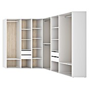 Dekit Mueble vestidor Suit (L x An x Al: 186,3 x 182,4 x 204,5 cm, Blanco/Natural, Trasera reversible) | BAUHAUS