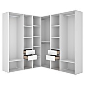 Dekit Mueble vestidor Suit (L x An x Al: 186,3 x 182,4 x 204,5 cm, Blanco/Natural, Trasera reversible) | BAUHAUS