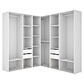 Dekit Mueble vestidor Suit (L x An x Al: 186,3 x 182,4 x 204,5 cm, Blanco/Natural, Trasera reversible) | BAUHAUS