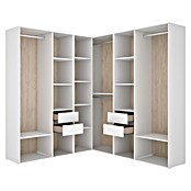 Dekit Mueble vestidor Suit (L x An x Al: 186,3 x 182,4 x 204,5 cm, Blanco/Natural, Trasera reversible) | BAUHAUS