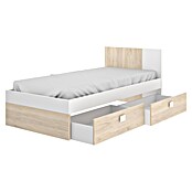 Dekit Cama Dina (L x An x Al: 196 x 97 x 79 cm, Natural/Blanco, Cajones) | BAUHAUS