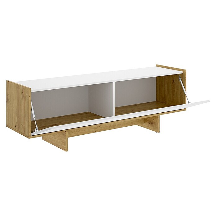 Dekit Mueble para TV Ka (L x An x Al: 30 x 150 x 49,6 cm, Blanco/Roble Nordic) | BAUHAUS