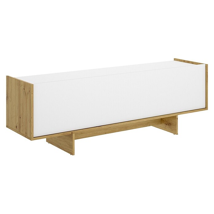 Dekit Mueble para TV Ka (L x An x Al: 30 x 150 x 49,6 cm, Blanco/Roble Nordic) | BAUHAUS