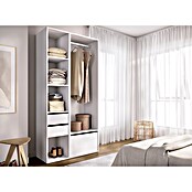 Dekit Mueble vestidor Suit (L x An x Al: 45 x 99,5 x 204,5 cm, Blanco/Natural, Trasera reversible) | BAUHAUS