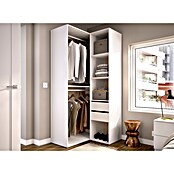 Dekit Mueble vestidor Suit (L x An x Al: 104,5 x 84,5 x 204,5 cm, Blanco/Natural, Trasera reversible) | BAUHAUS