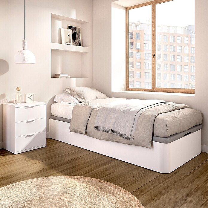 Dekit Canapé Round (190 x 90 x 32 cm, Blanco, Abatible) | BAUHAUS