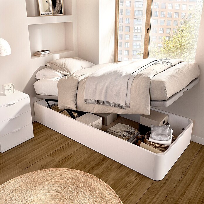 Dekit Canapé Round (190 x 90 x 32 cm, Blanco, Abatible) | BAUHAUS