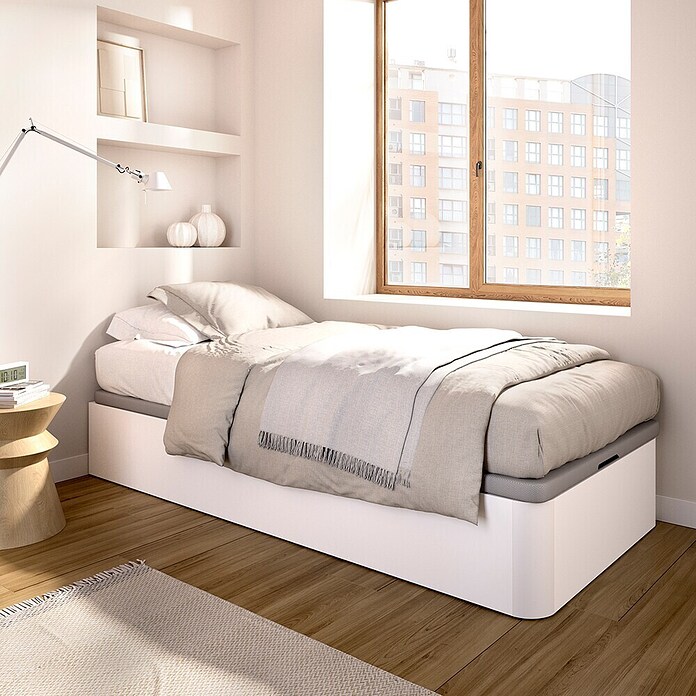 Dekit Canapé Round (190 x 90 x 32 cm, Blanco, Abatible) | BAUHAUS